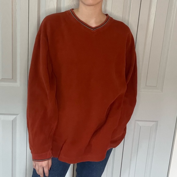 Vintage Structure V-neck sweater. - Picture 3 of 4